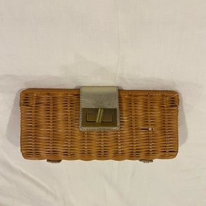 J.Crew straw clutch (one size)